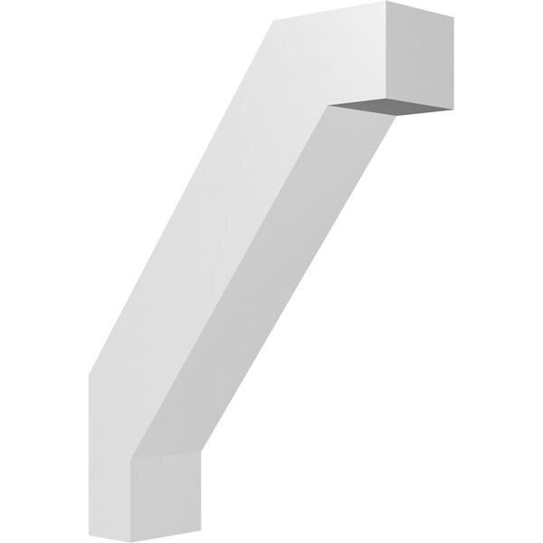 Ekena Millwork 5-in. W x 18-in. D x 24-in. H Burlington Architectural Grade PVC Knee Brace BRCP05X18X24BUR - main